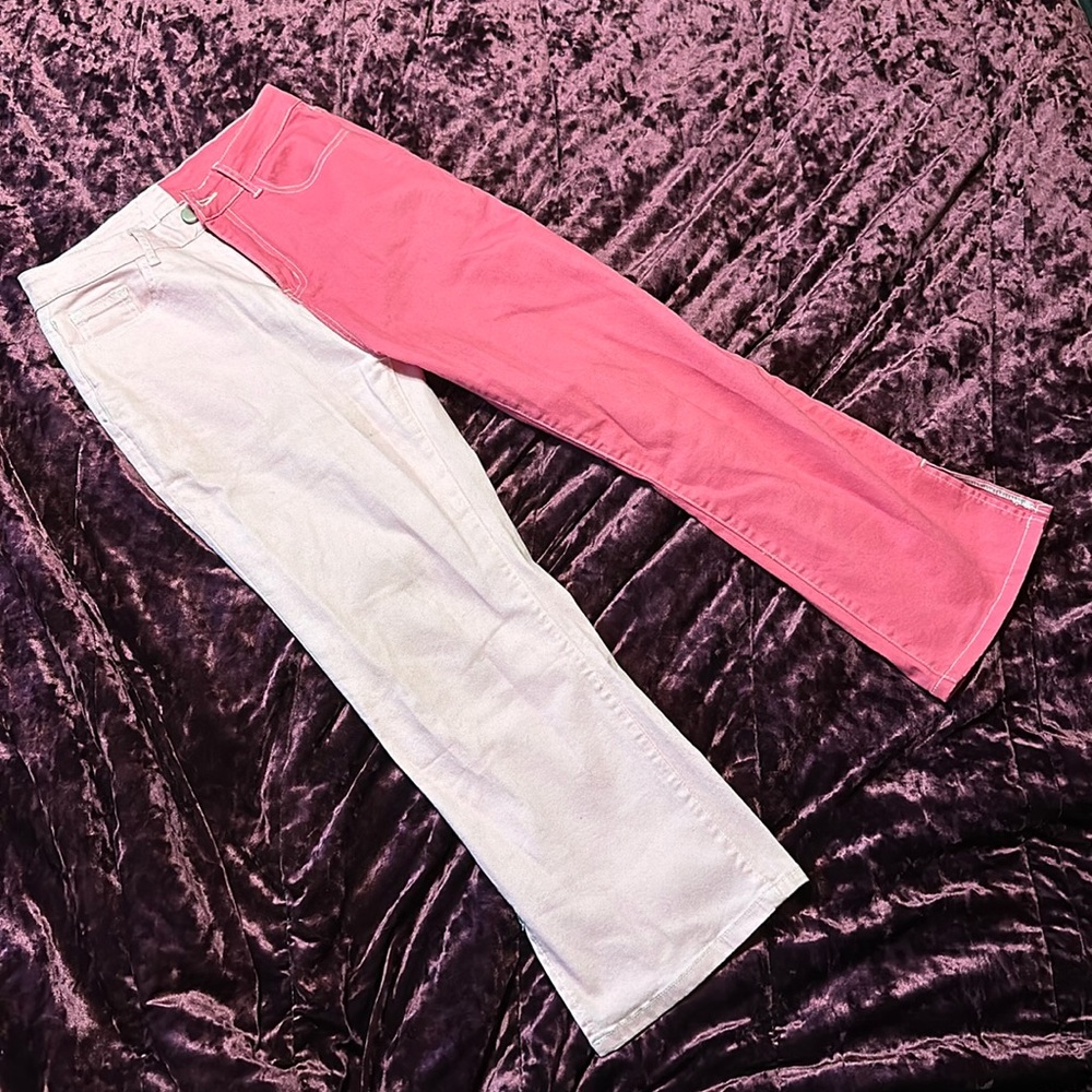 Pink jeans